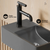 Swiss Madison  Lisse 16" Concrete Rectangle Wall-Mounted Sink with Left Side Faucet Mount - Matte Dark Gray - SM-WS6301MG