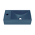 Swiss Madison  Lisse 16" Concrete Rectangle Wall-Mounted Sink with Left Side Faucet Mount - Matte Royal Blue - SM-WS6301RU