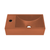 Swiss Madison  Lisse 16" Concrete Rectangle Wall-Mounted Sink with Left Side Faucet Mount - Matte Terracotta - SM-WS6301MT