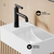 Swiss Madison  Lisse 16" Concrete Rectangle Wall-Mounted Sink with Left Side Faucet Mount - Matte White - SM-WS6301MW