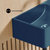 Swiss Madison  Lisse 16" Concrete Rectangle Wall-Mounted Sink with Right Side Faucet Mount - Matte Royal Blue - SM-WSC111RU
