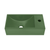Swiss Madison  Lisse 16" Concrete Rectangle Wall-Mounted Sink with Right Side Faucet Mount - Matte Royal Green - SM-WSC111RR
