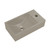 Swiss Madison Lisse 16" Concrete Rectangle Wall-Mounted Sink with Right Side Faucet Mount - Matte Taupe - SM-WSC111MU