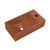 Swiss Madison Lisse 16" Concrete Rectangle Wall-Mounted Sink with Right Side Faucet Mount - Matte Terracotta - SM-WSC111MT