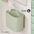 Swiss Madison  Terre 18" Solid Surface Oval Wall-Mounted Sink with Left Side Faucet Mount - Matte Palm Green - SM-WS7002EN