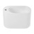 Swiss Madison Terre 18" Solid Surface Oval Wall-Mounted Sink with Left Side Faucet Mount - Matte White - SM-WS7002MW