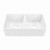 Swiss Madison Delice 33" Double Basin Fireclay Farmhouse Kitchen Sink - Glossy White - SM-FS1205GW