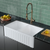 Swiss Madison  Delice 33" Double Basin Fireclay Farmhouse Kitchen Sink - Glossy White - SM-FS1205GW