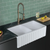 Swiss Madison  Delice 33" Double Basin Fireclay Farmhouse Kitchen Sink - Glossy White - SM-FS1205GW