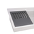 Ruvati 15 x 13 inch Textured Gray Finish Cutting Board With Dish Plate Caddy for Workstation Sinks - RVA1226GR