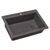 Ruvati 33 x 22 inch epiGranite Drop-in Topmount Granite Composite Quartz Single Bowl Kitchen Sink - Urban Gray - RVG1033UG