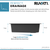 Ruvati 33 x 22 inch epiGranite Drop-in Topmount Granite Composite Quartz Single Bowl Kitchen Sink - Urban Gray - RVG1033UG