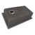 Ruvati 33 x 22 inch epiGranite Drop-in Topmount Granite Composite Quartz Single Bowl Kitchen Sink - Urban Gray - RVG1033UG