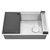 Ruvati Hex Bottom 30-inch Workstation Scratch Resistant Embossed Texture Slope Bottom Kitchen Sink Stainless Steel - RVH8830