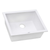 Ruvati 21 x 18 inch Granite Composite Quartz Undermount Single Bowl Kitchen Sink - Arctic White - RVG2021WH