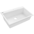 Ruvati 33-inch Drop-in Topmount Workstation Granite Composite Quartz Kitchen Sink - Arctic White - RVG1303WH