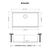 Ruvati 32 x 19 inch Granite Composite Quartz Undermount Single Bowl Kitchen Sink - Arctic White - RVG2083WH