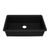 Ruvati 32-inch Undermount Workstation Granite Composite Quartz Kitchen Sink Matte Black - RVG2303BK