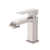 Ruvati Decora Single Handle Square Art Deco Square Transitional Bathroom Faucet in Brushed Nickel - RVF5132BN