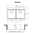 Ruvati 33-inch Drop-in Topmount Workstation 50/50 Double Bowl Granite Composite Quartz Kitchen Sink - Arctic White - RVG1343WH