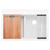 Ruvati 33-inch Drop-in Topmount Workstation 50/50 Double Bowl Granite Composite Quartz Kitchen Sink - Arctic White - RVG1343WH