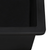 Ruvati 32-inch Undermount Workstation Granite Composite Quartz Kitchen Sink 50/50 Double Bowl - Midnight Black - RVG2343BK