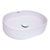 Ruvati 23 x 14 inch Fluted Vessel Bathroom Sink epiStone Solid Surface Modern Oval Matte White - RVB2823WH