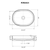 Ruvati 23 x 14 inch Fluted Vessel Bathroom Sink epiStone Solid Surface Modern Oval Matte White - RVB2823WH
