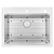 Ruvati 28 x 22 inch Drop-in Topmount Workstation Kitchen Sink 16 Gauge Stainless Steel Single Bowl - RVM5228