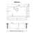 Ruvati 33 x 22 inch Drop-in Topmount Workstation Kitchen Sink 16 Gauge Stainless Steel Single Bowl - RVM5233