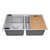 Ruvati 31-inch Undermount 50/50 Double Bowl Workstation 16 Gauge Stainless Steel Kitchen Sink - RVM5239