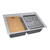 Ruvati 33-inch Drop In Topmount 50/50 Double Bowl Workstation 16 Gauge Stainless Steel Kitchen Sink - RVM5232