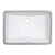 Ruvati 21 x 14 inch Undermount Bathroom Vanity Sink White Rectangle Porcelain Ceramic with Overflow - RVB0723