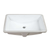 Ruvati 21 x 14 inch Undermount Bathroom Vanity Sink White Rectangle Porcelain Ceramic with Overflow - RVB0723