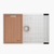 Ruvati 27 inch Fireclay Workstation White Farmhouse Kitchen Sink Apron Front Single Bowl - RVL2781WH