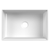 Ruvati 27 inch Fireclay Workstation White Farmhouse Kitchen Sink Apron Front Single Bowl - RVL2781WH