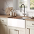Ruvati 27 inch Fireclay Workstation White Farmhouse Kitchen Sink Apron Front Single Bowl - RVL2781WH