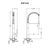 Ruvati Seneca Single Handle Pull Down Kitchen Faucet Spot Proof Stainless Steel Modern with Pre-Rinse Sprayer - RVF1232BN