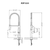 Ruvati Seneca Stainless Steel Single Handle Pull Down Kitchen Faucet Tall Spring Commercial with Pre-Rinse Sprayer - RVF1233BN