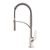 Ruvati Seneca Stainless Steel Single Handle Pull Down Kitchen Faucet Modern Sharp Style with Pre-Rinse Sprayer - RVF1236BN