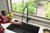 Ruvati Seneca Matte Black Single Handle Pull Down Kitchen Faucet Spiral Pro Style with Pre-Rinse Spray Hose - RVF1236MB
