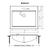 Ruvati 21 x 17 Bathroom Workstation Sink Drop in Topmount in Stainless Steel - RVH5521ST