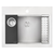 Ruvati 21 x 17 Bathroom Workstation Sink Drop in Topmount in Stainless Steel - RVH5521ST