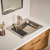 Ruvati 21 x 17 Bathroom Workstation Sink Drop in Topmount in Stainless Steel - RVH5521ST