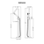 Ruvati Livia Single Handle Tall Floor Mounted Freestanding Tub Filler Faucet With Handshower in Brushed Nickel - RVF5334BN