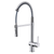 Ruvati Seneca Single Handle Pull Down Modern Kitchen Faucet with Pre-Rinse Sprayer in Stainless Steel - RVF1243BN