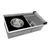 Ruvati 33-inch Workstation Dual Tier Nova Double Bowl Low Divide Undermount Stainless Steel Kitchen Sink - RVH8254