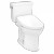 TOTO® Drake® WASHLET®+ Two-Piece Elongated 1.28 GPF Universal Height TORNADO FLUSH® Toilet with S5 Bidet Seat, 10 Inch Rough-In, Cotton White - MW7763446CEFG.10#01