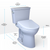 TOTO® Drake® Transitional WASHLET®+ Two-Piece Elongated 1.28 GPF Universal Height TORNADO FLUSH® Toilet with S5 Bidet Seat, Cotton White - MW7863446CEFG.10#01