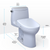 TOTO® WASHLET+® UltraMax® II 1G® One-Piece Elongated 1.0 GPF Toilet and WASHLET+® S2 Bidet Seat, Cotton White - MW6043346CUFG#01